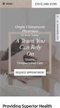Mobile Screenshot of originchiropractic.com