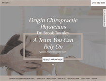 Tablet Screenshot of originchiropractic.com